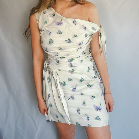 Bluebell Breeze Tie-Shoulder Dress