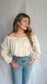 Golden Hour Off-Shoulder Blouse