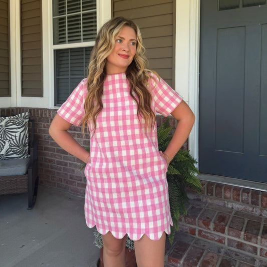 Sweet Magnolia Gingham Dress