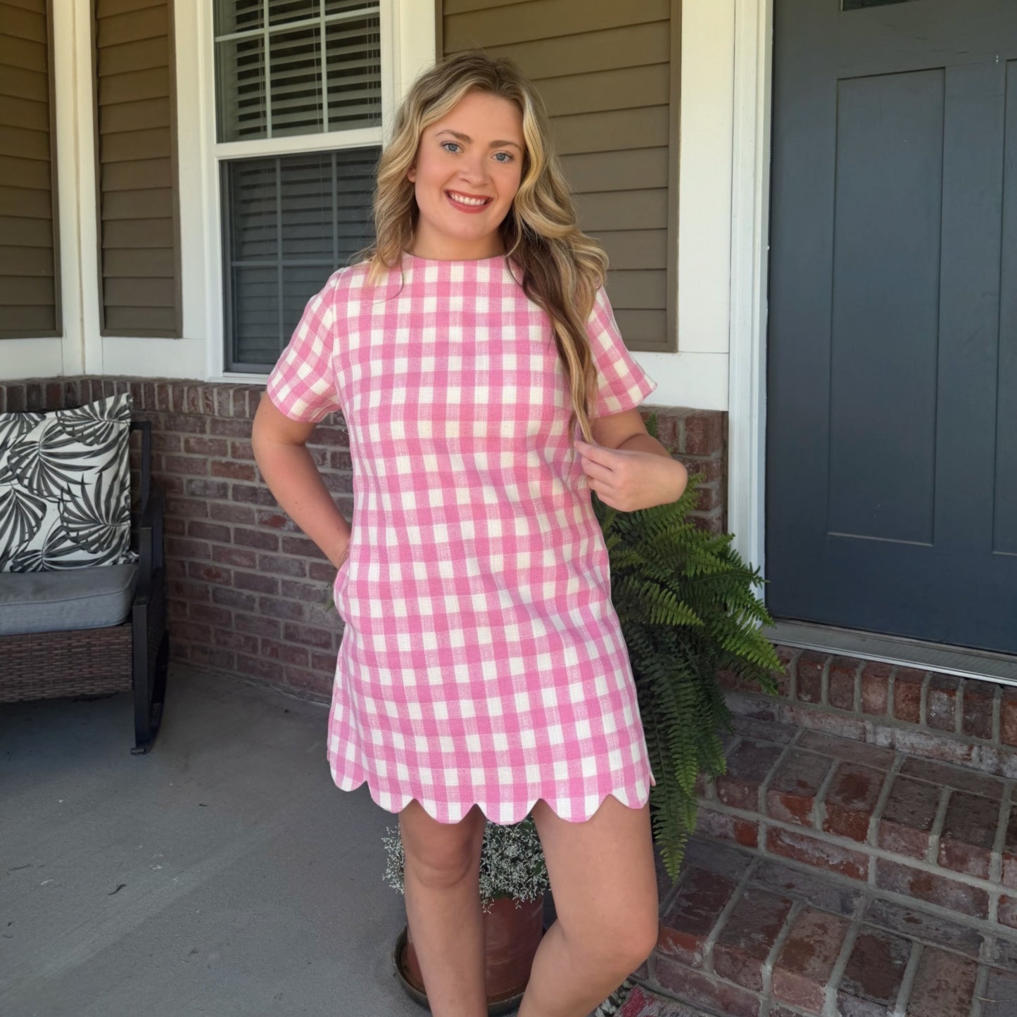 Sweet Magnolia Gingham Dress