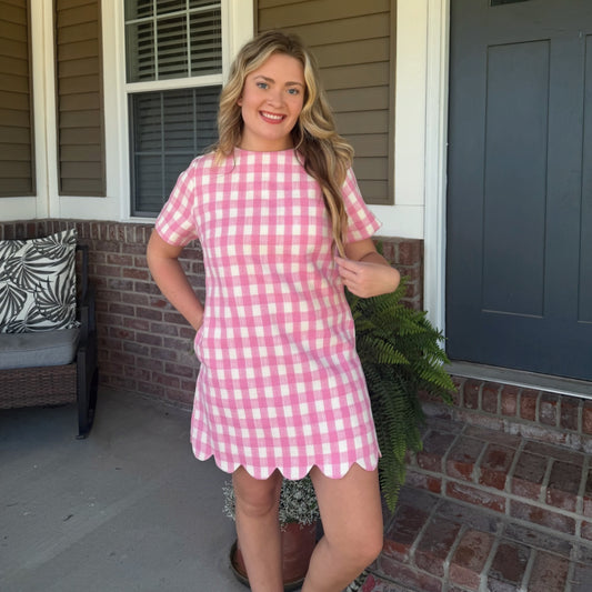 Sweet Magnolia Gingham Dress