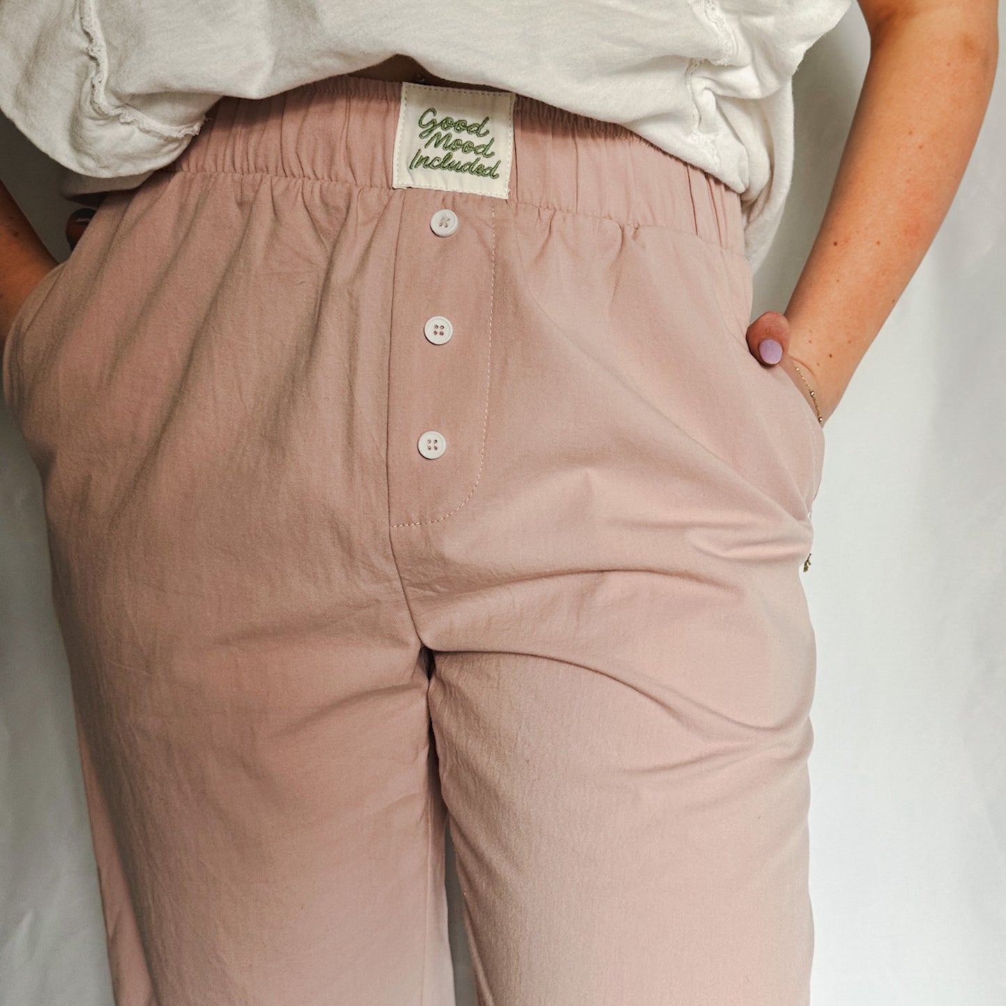 Sunday Ease Button Pant